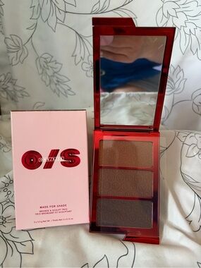 ONE/SIZE Bronzer & Contour Trio - Deep Trio. Pink and Red Packaging
